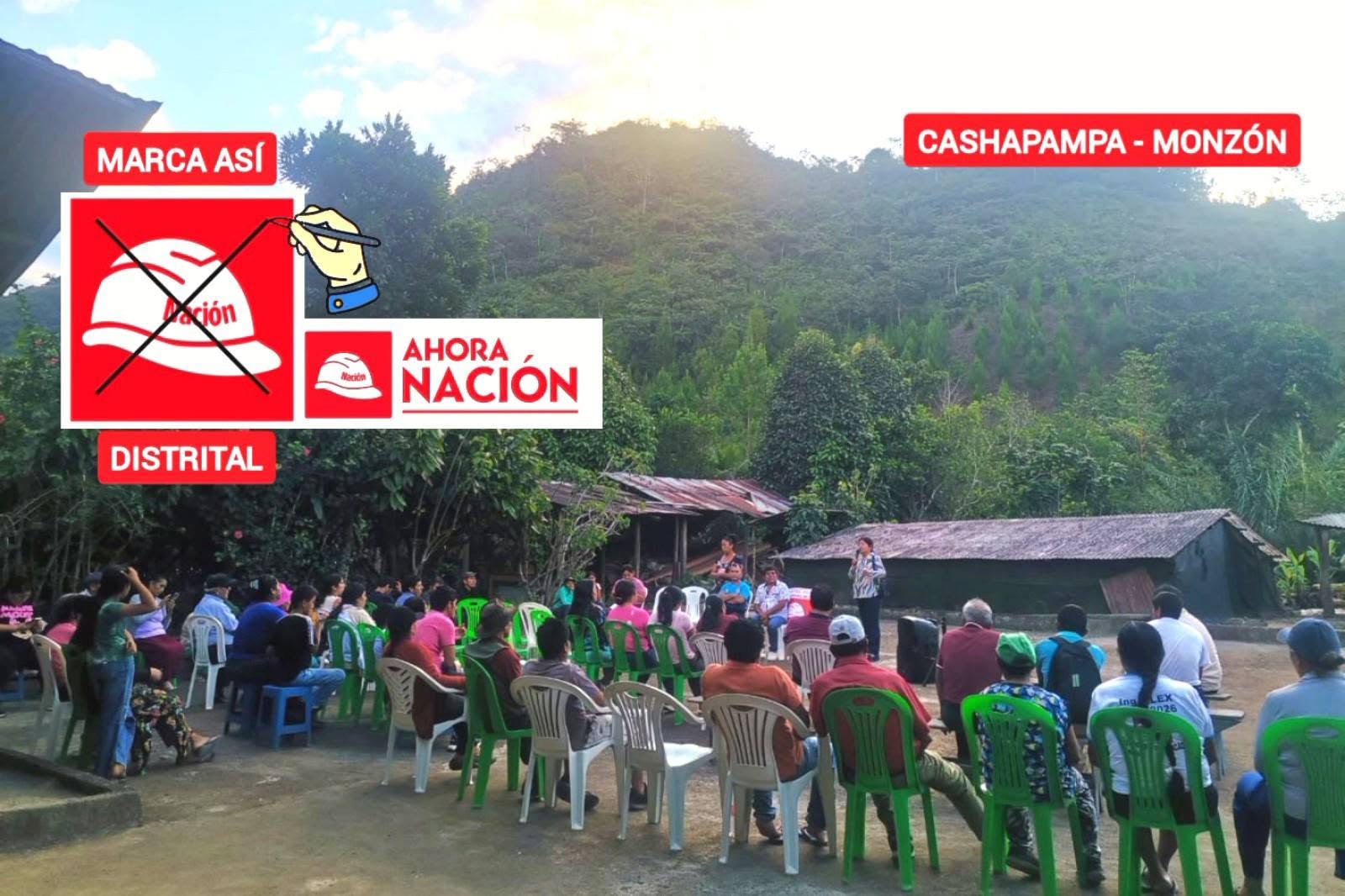 Reunión vecinal en Cashapampa