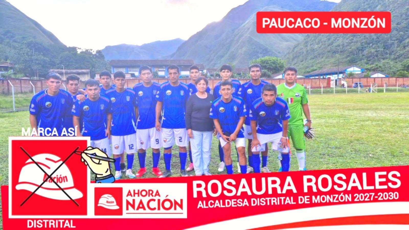 Equipo de fútbol en Paucaco