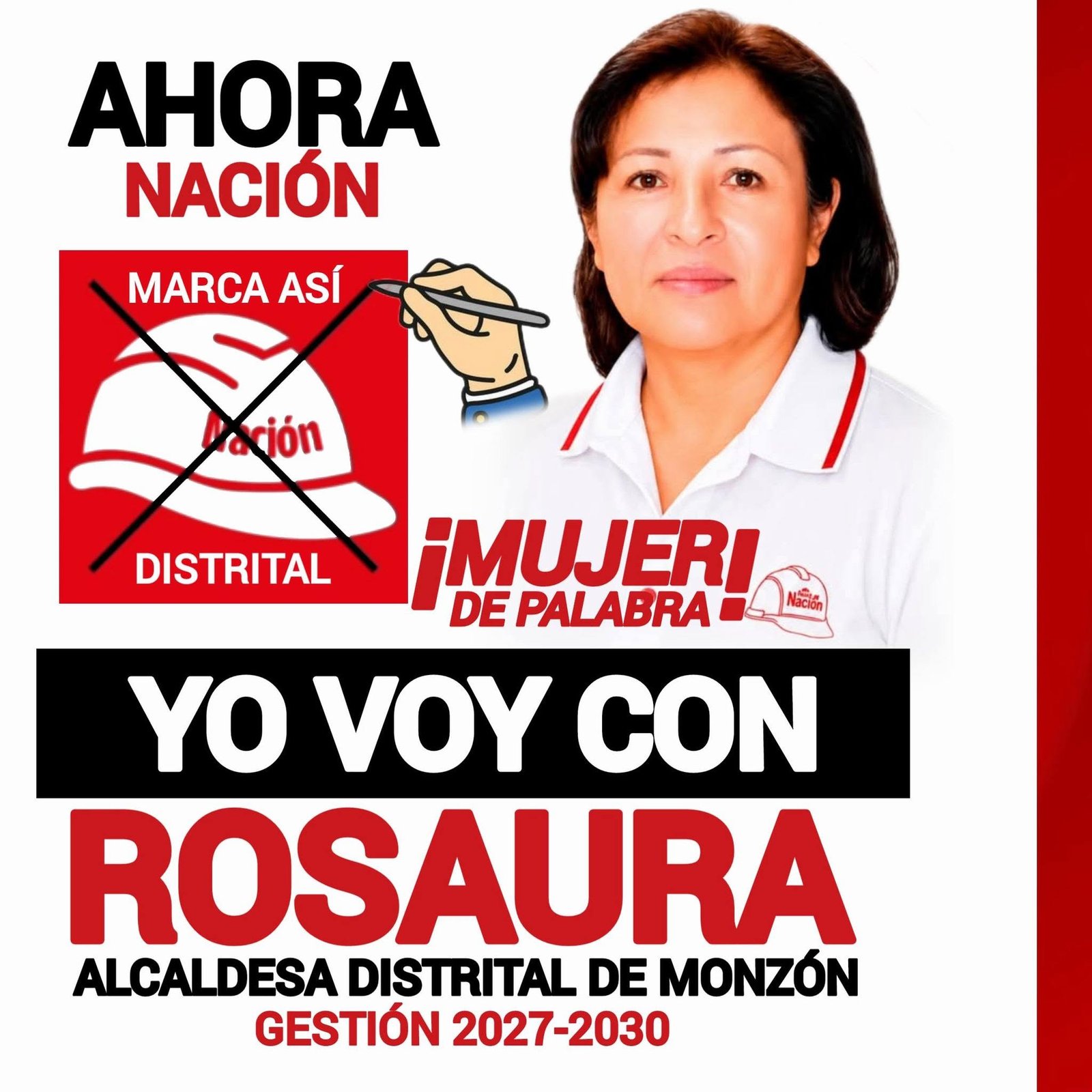 Gráfico de campaña de apoyo a Rosaura